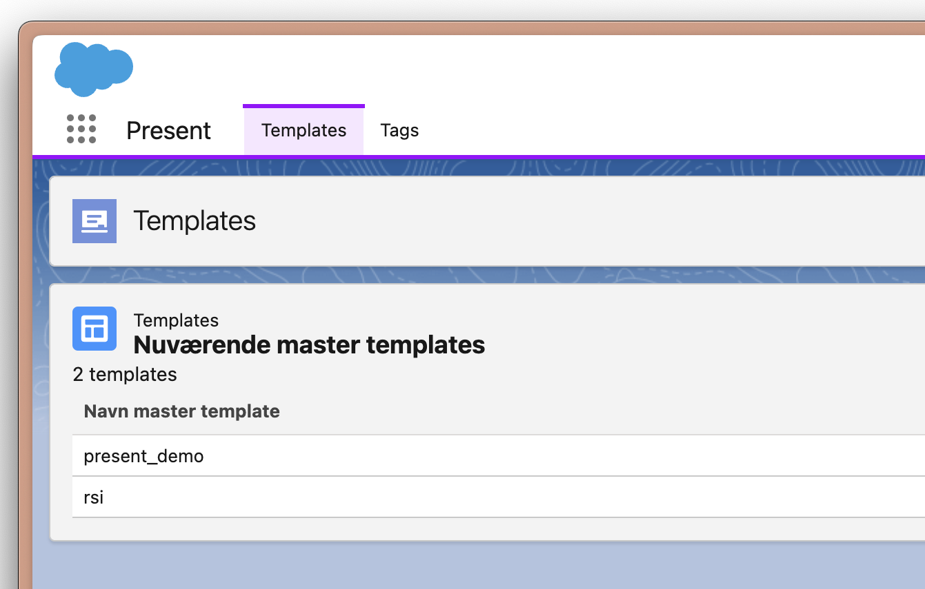 Templates Tab Templates Tab
